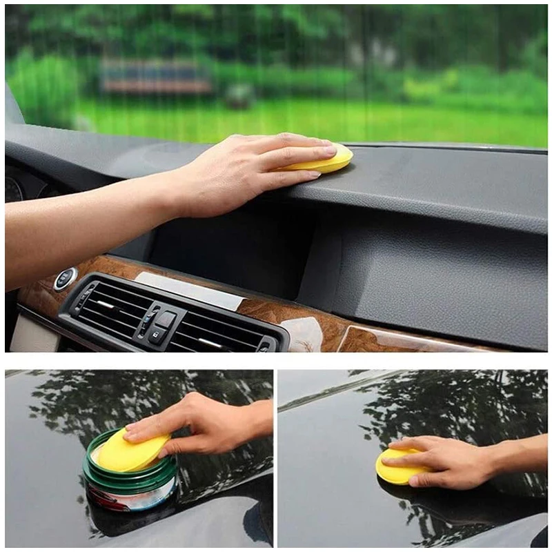 Wax Applicator Pad - 12 шт. круглых поролоновых губок для
