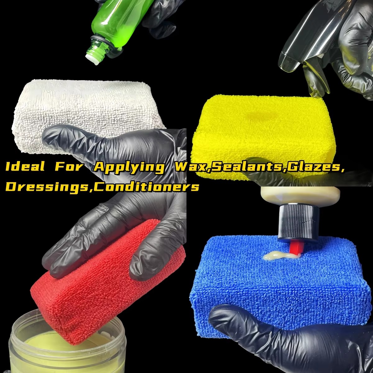 8 шт. микрофибровых подушечек  – обзор и цена Wax Applicator Pad