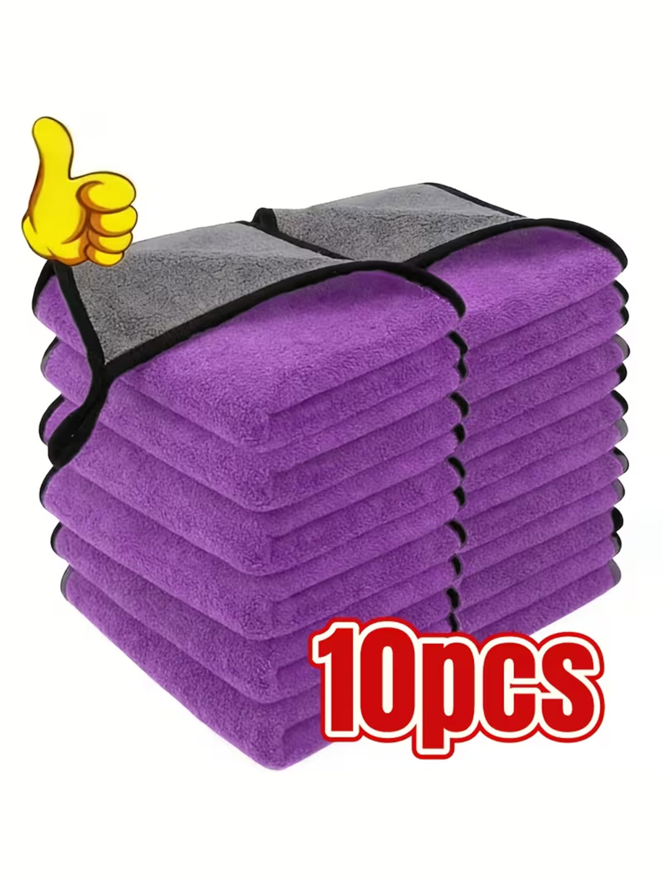 Набор из 10 двусторонних салфе – обзор и цена Microfiber Towel Detailing