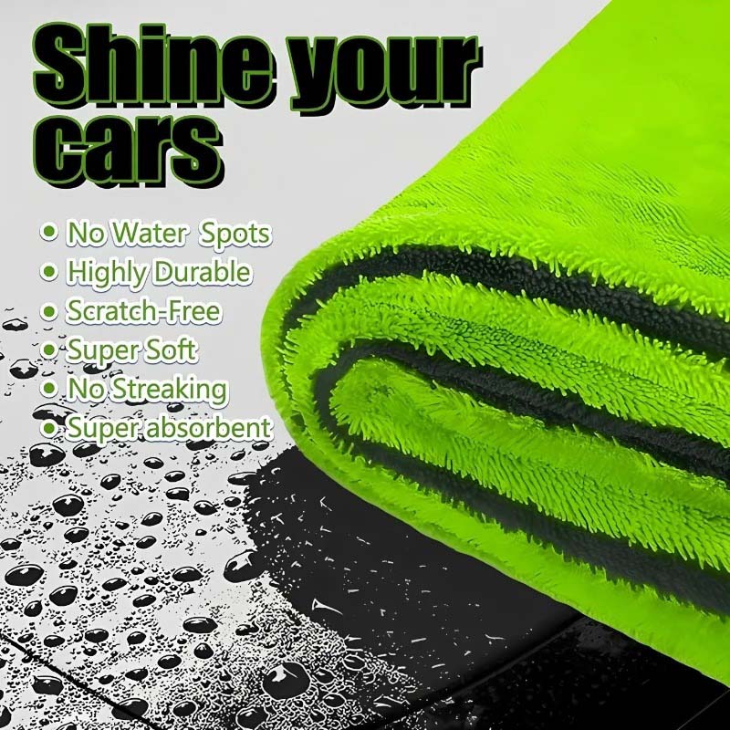 1 шт. 1000GSM Двустороннее пол – обзор и цена Microfiber Towel Detailing